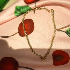 AUTHENTIC GENUINE Solid 1OK yellow gold 💛 7" Michael Anthony ROPE bracelet